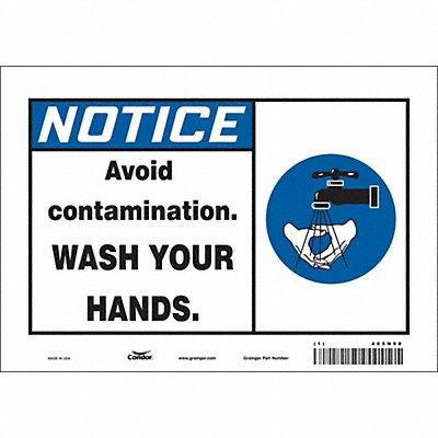 Safety Sign 7 in x 10 in Vinyl