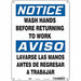 Safety Sign 14 in x 10 in Aluminum
