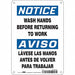 Safety Sign 10 in x 7 in Aluminum