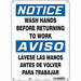 Safety Sign 14 in x 10 in Aluminum