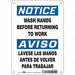 Safety Sign 10 in x 7 in Polyethylene