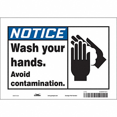 Safety Sign 7 in x 10 in Vinyl