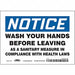 Safety Sign 5 in x 7 in Vinyl