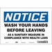 Safety Sign 7 in x 10 in Vinyl