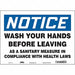 Safety Sign 10 in x 14 in Vinyl