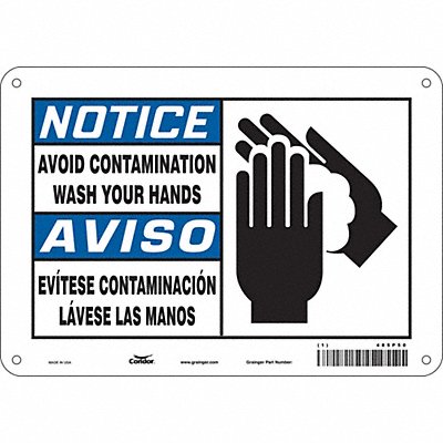 Safety Sign 7 in x 10 in Aluminum