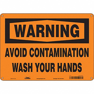 Safety Sign 10 in x 14 in Aluminum