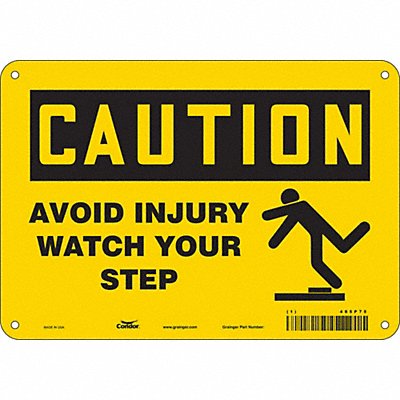 Safety Sign 7 in x 10 in Aluminum