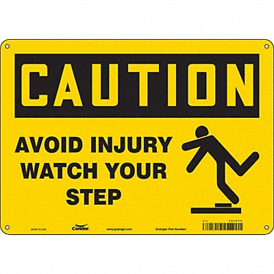 Safety Sign 10 inx14 in Polyethylene