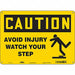 Safety Sign 10 inx14 in Polyethylene
