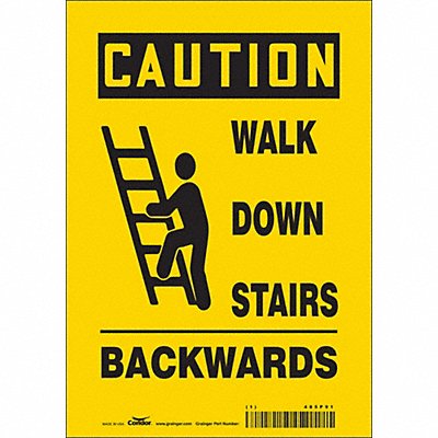 Safety Sign 10 inx7 in Vinyl