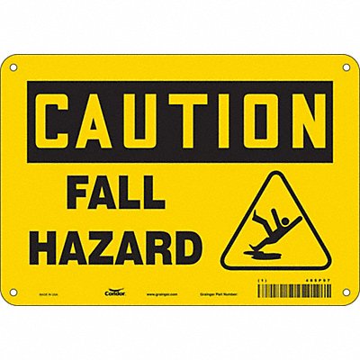Safety Sign 7 inx10 in Polyethylene
