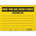 Safety Sign 10 in x 14 in Polyethylene
