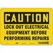 Safety Sign 7 in x 10 in Polyethylene