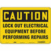 Safety Sign 10 in x 14 in Polyethylene