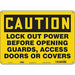 Safety Sign 10 in x 14 in Aluminum