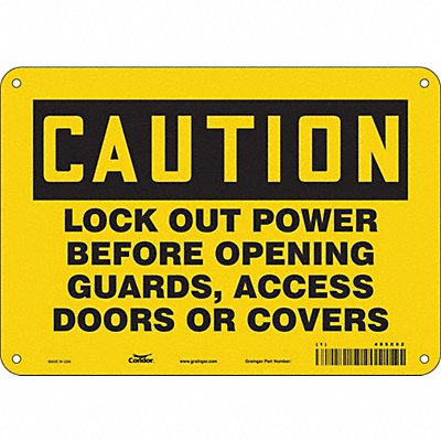 Safety Sign 7 inx10 in Polyethylene