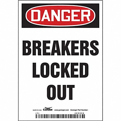 K0127 Safety Sign 10 inx14 in Magnetic Vinyl