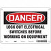 Safety Sign 7 in x 10 in Aluminum