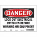 Safety Sign 7 inx10 in Vinyl