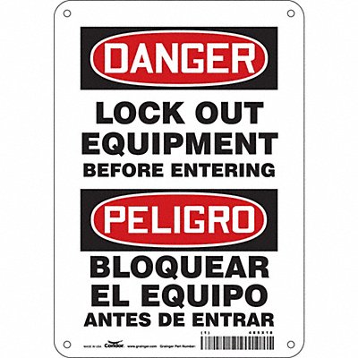 Safety Sign 10 inx7 in Polyethylene