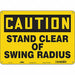 Safety Sign 10 in x 14 in Polyethylene