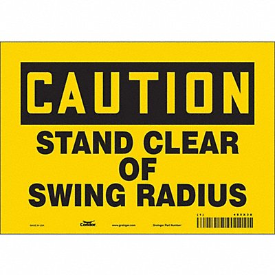 Safety Sign 7 in x 10 in Vinyl
