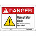 Safety Sign 10 in x 14 in Polyethylene