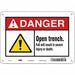 Safety Sign 7 in x 10 in Polyethylene