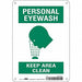 Safety Sign 10 in x 7 in Aluminum
