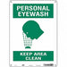 Safety Sign 14 in x 10 in Aluminum