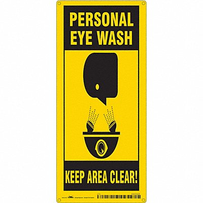 Safety Sign 18 in x 8 in Aluminum