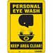 Safety Sign 14 in x 10 in Polyethylene
