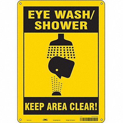 Safety Sign 14 in x 10 in Polyethylene