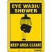 Safety Sign 14 in x 10 in Polyethylene