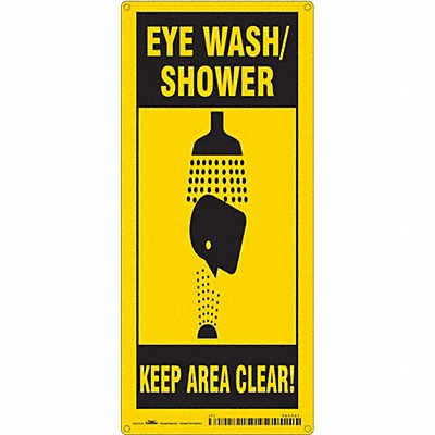 Safety Sign 18 in x 8 in Polyethylene