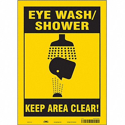 Safety Sign 14 in x 10 in Vinyl