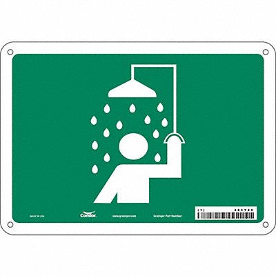 Safety Sign 7 in x 10 in Aluminum