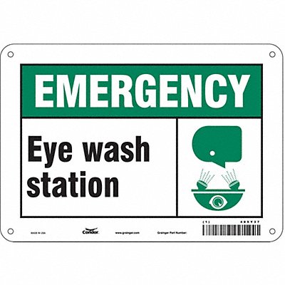 Safety Sign 7 in x 10 in Aluminum