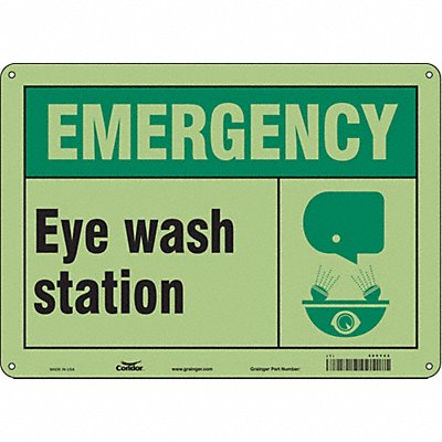 Safety Sign 10 inx14 in Polyethylene
