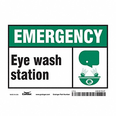 Safety Sign 5 in x 7 in Vinyl
