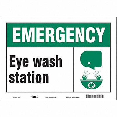Safety Sign 10 in x 14 in Vinyl
