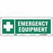 Safety Sign 5 in x 14 in Polyethylene