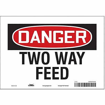Safety Sign 7 in x 10 in Vinyl