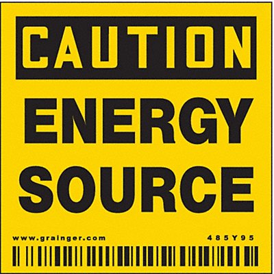 Safety Sign 2 inx2 in Vinyl