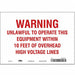 Safety Sign 7 inx10 in Vinyl