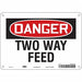 Safety Sign 7 inx10 in Polyethylene