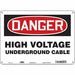 Safety Sign 10 in x 14 in Polyethylene