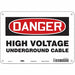 Safety Sign 7 inx10 in Polyethylene
