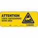 Safety Sign 4 in x 10 in Polyethylene